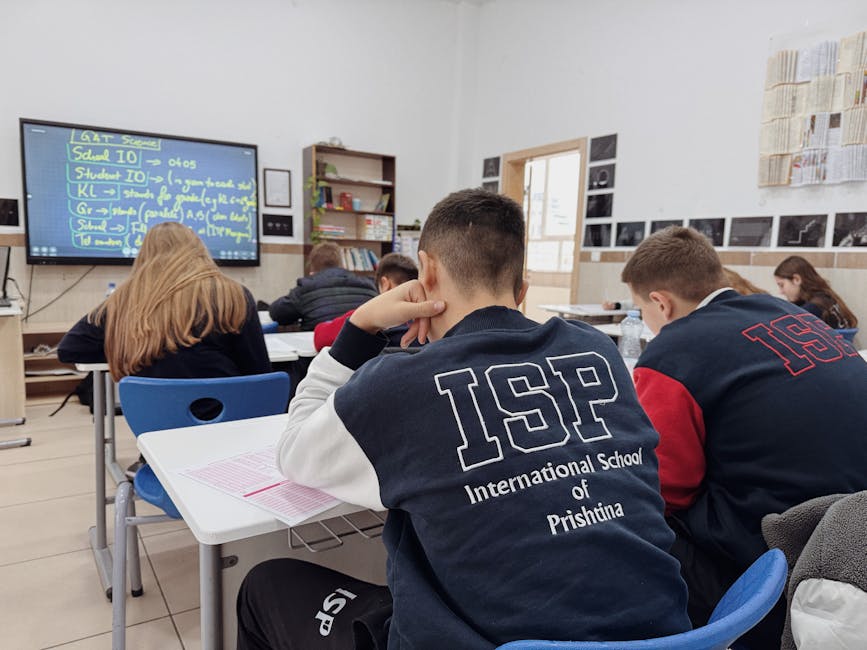 IB IGCSE AP 比較 — Students attentively learning in a classroom at the Internat